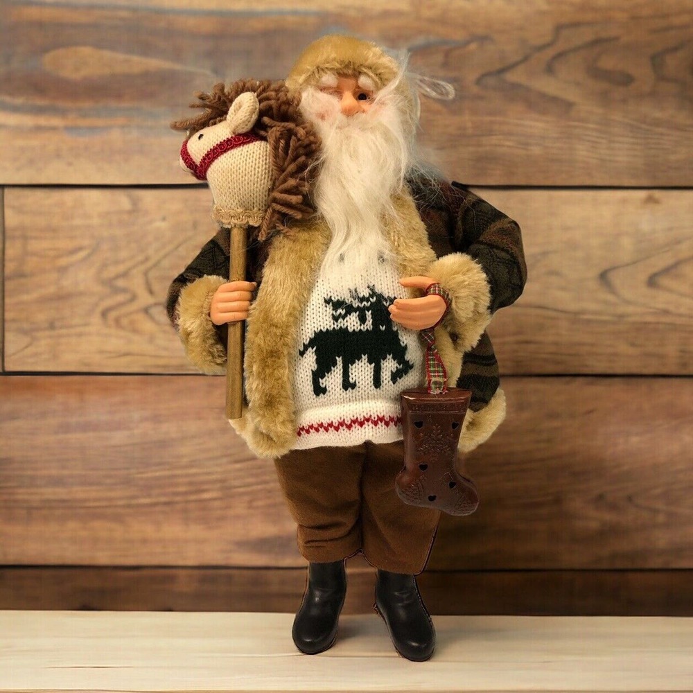 Christmas‎ 16” Santa Figure Celebrate It Rustic Decoration 233026